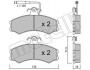 Комплект тормозных колодок, дисковый тормоз Metelli 22-0031-0 (фото 1)