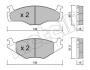 Комплект тормозных колодок, дисковый тормоз Metelli 22-0045-0 (фото 1)