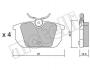 Комплект тормозных колодок, дисковый тормоз Metelli 22-0064-0 (фото 1)
