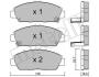 Комплект тормозных колодок, дисковый тормоз Metelli 22-0172-0 (фото 1)