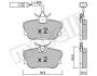 Комплект тормозных колодок, дисковый тормоз Metelli 22-0346-2 (фото 1)