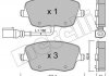 Комплект тормозных колодок, дисковый тормоз 22-0547-1