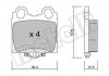 Комплект тормозных колодок, дисковый тормоз 22-0758-0