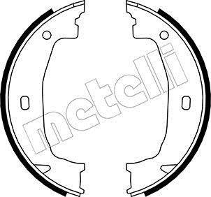 Комплект тормозных колодок, стояночная тормозная система Metelli 53-0018 (фото 1)