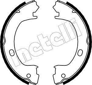 Комплект тормозных колодок, стояночная тормозная система Metelli 53-0031 (фото 1)