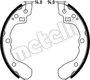 Комплект тормозных колодок Metelli 53-0217