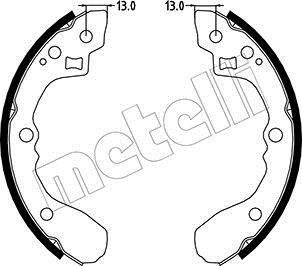 Комплект тормозных колодок Metelli 53-0220 (фото 1)