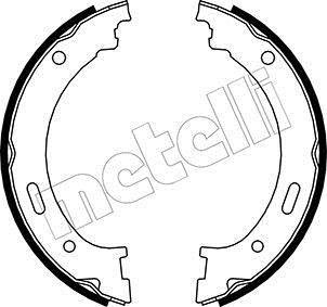 Комплект тормозных колодок, стояночная тормозная система Metelli 53-0361