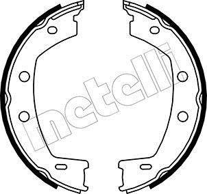 Гальмівні колодки ручного гальма Metelli 530374