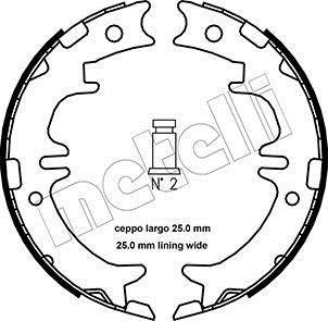 Комплект тормозных колодок, стояночная тормозная система Metelli 53-0439 (фото 1)
