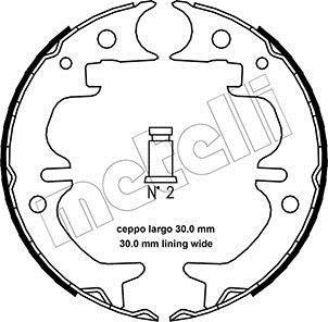 Комплект тормозных колодок, стояночная тормозная система Metelli 53-0444 (фото 1)
