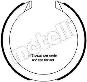Гальмівні колодки (набір) Metelli 530483