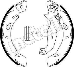 Комплект гальмівних колодок Metelli 53-0490