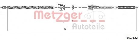 Трос ручного гальма METZGER 107132