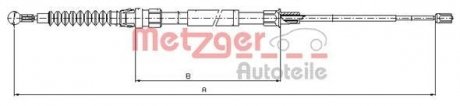 Трос ручного гальма METZGER 10.7626