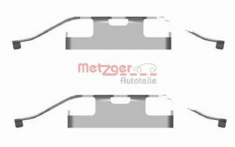 Комплектующие, колодки дискового тормоза METZGER 1091682 (фото 1)