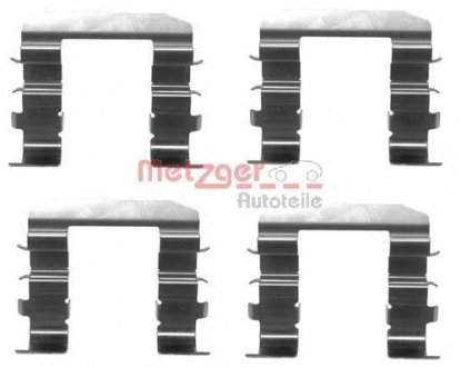 Комплектующие, колодки дискового тормоза METZGER 109-1708 (фото 1)
