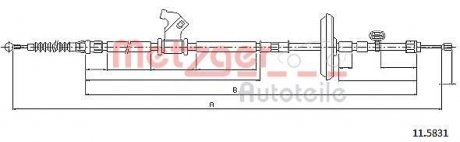 Автозапчастина METZGER 115831 (фото 1)