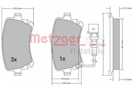 Автозапчастина METZGER 1170051