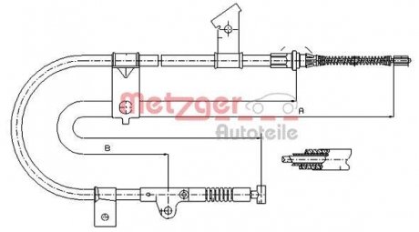 ТРОС METZGER 170002 (фото 1)