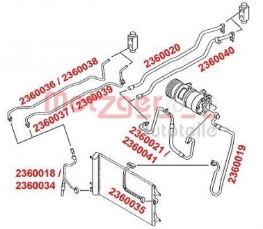 ШЛАНГОПРОВОД METZGER 2360040