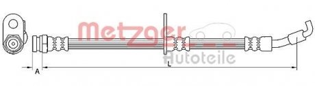 Тормозной шланг METZGER 4110875