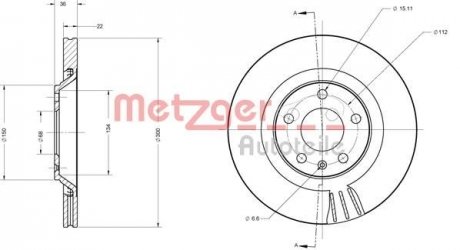 Автозапчастина METZGER 6110697 (фото 1)