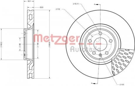 Автозапчастина METZGER 6110714