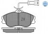 Комплект тормозных колодок, дисковый тормоз MEYLE 0252113819W (фото 2)