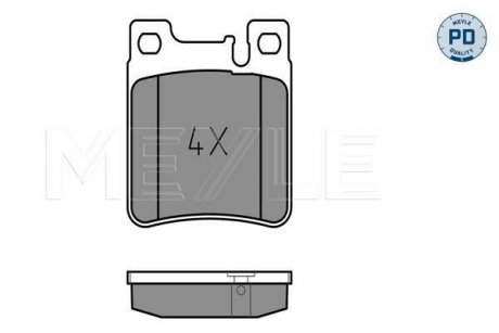 Тормозные колодки DB T. W210 C200-320 95- MEYLE 0252130515PD