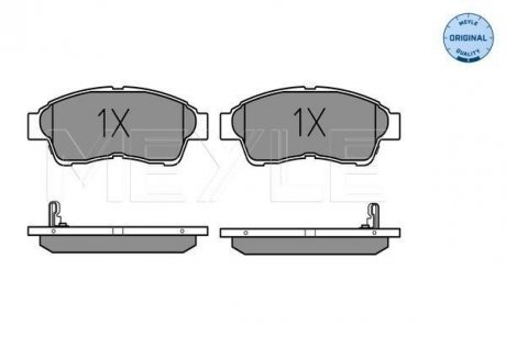 Комплект тормозных колодок, дисковый тормоз MEYLE 0252160117W (фото 1)