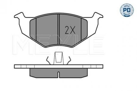 Тормозные колодки VW P. GOLF3/VENTO/POLO/IBIZA/CORDOBA MEYLE 0252186619PD (фото 1)