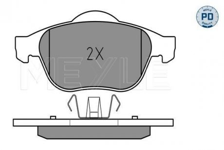 Колодки гальмівні RENAULT P. LAGUNA 1,6-2,0 16V/1,9-2,2 DCI 01- MEYLE 0252324518PD