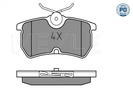 Колодки гальмівні FORD T. FOCUS 1,4-2,0 10/98- MEYLE 0252335314PD