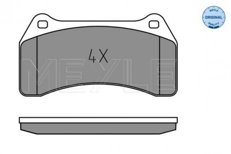 Brake pad set MEYLE 0252348916 (фото 1)