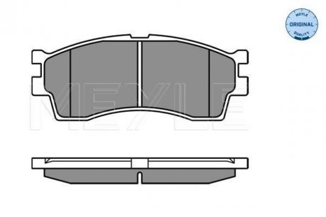 Комплект тормозных колодок, дисковый тормоз MEYLE 0252387316W (фото 1)