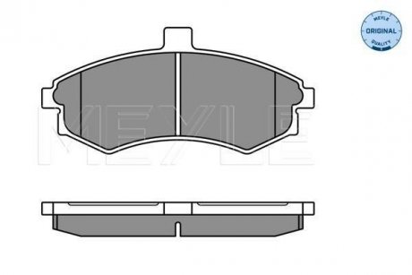 Гальмівні колодки, дискове гальмо (набір) MEYLE 0252403117W