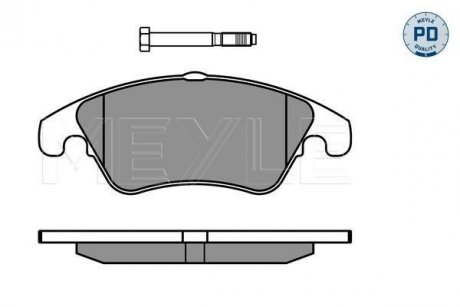 Тормозные колодки DB P. W204 07- /W212 09- MEYLE 0252431019PD