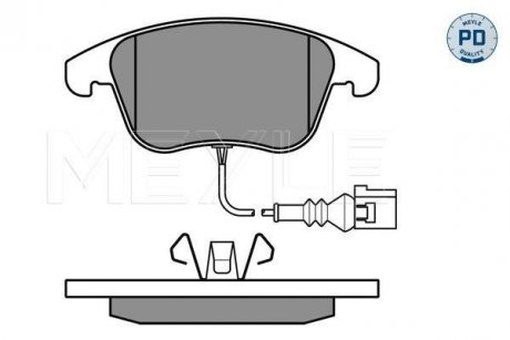 Колодки гальмівні VW P. TIGUAN 1,4TSI/2,0TDI/2,0TFSI MEYLE 0252433219PD