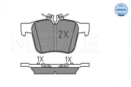 Колодки гальмівні DB T. W205 1,6-3,0 14- MEYLE 0252535416