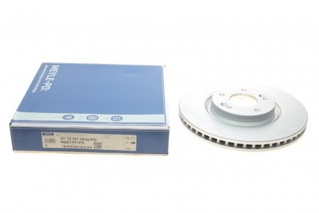Гальмівний диск MEYLE 37-15 521 0036/PD (фото 1)