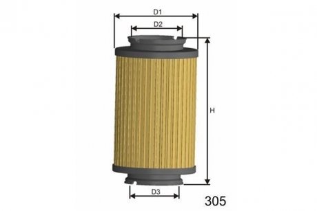 Топливный фильтр MISFAT F107 (фото 1)