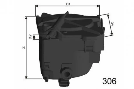 Фільтр паливний Citroen/Ford/Peugeot/Fiat 1.6HDI/1.6TDCI MISFAT F110