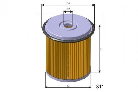 Фильтр топливный MISFAT F682 (фото 1)