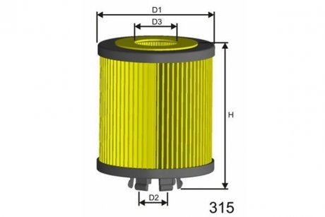 Масляный фильтр MISFAT L115 (фото 1)