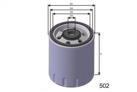Фільтр паливний MISFAT M321 (фото 1)