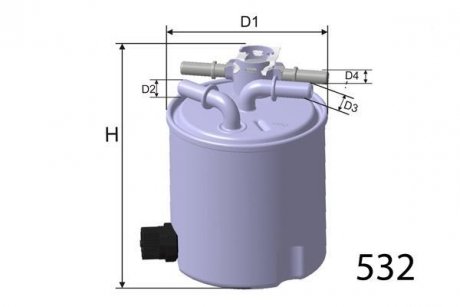 Фильтр топлива MISFAT M503