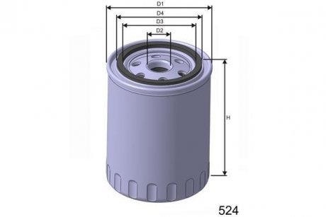 Фильтр масла MISFAT Z143 (фото 1)