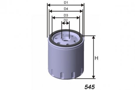 Масляный фильтр MISFAT Z186A (фото 1)