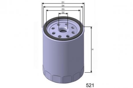 Фильтр масла MISFAT Z438 (фото 1)